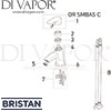 Bristan Orta Small Basin Mixer without Waste Spares